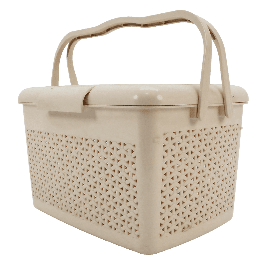Plastic Baskets with Handles for Everyday Storage